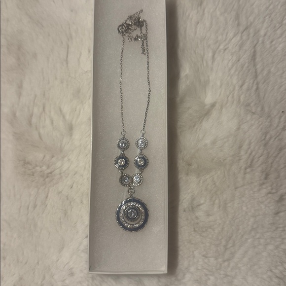 Brighton Necklace - Silver/White/Blue - Picture 3 of 5